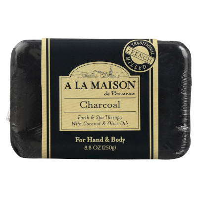 A La Maison de Provence Charcoal Bar Soap