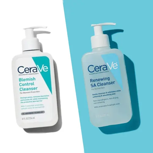 CeraVe SA Cleanser vs. Acne Control Cleanser