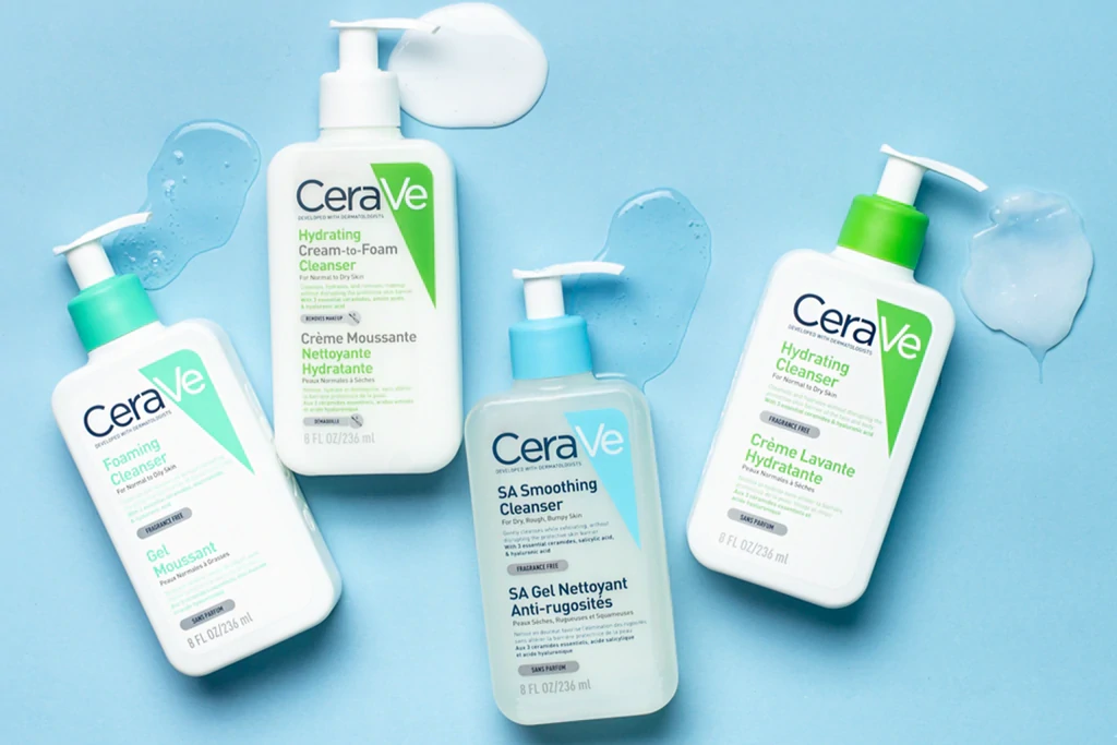 CeraVe Foaming Facial Cleanser vs. Renewing SA Cleanser
