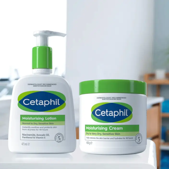 Cetaphil Moisturizing Cream vs. Lotion