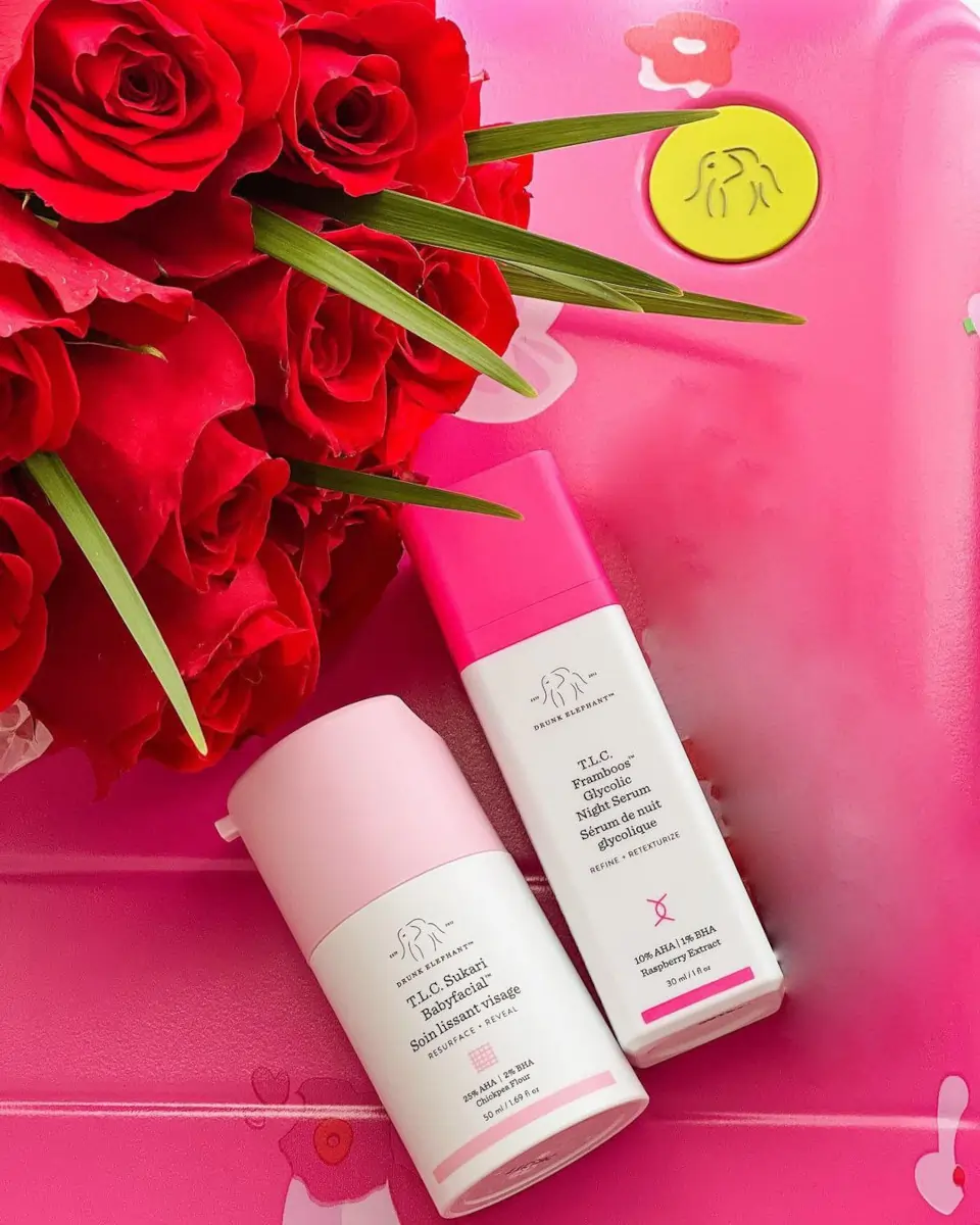 Drunk Elephant Babyfacial vs. Framboos