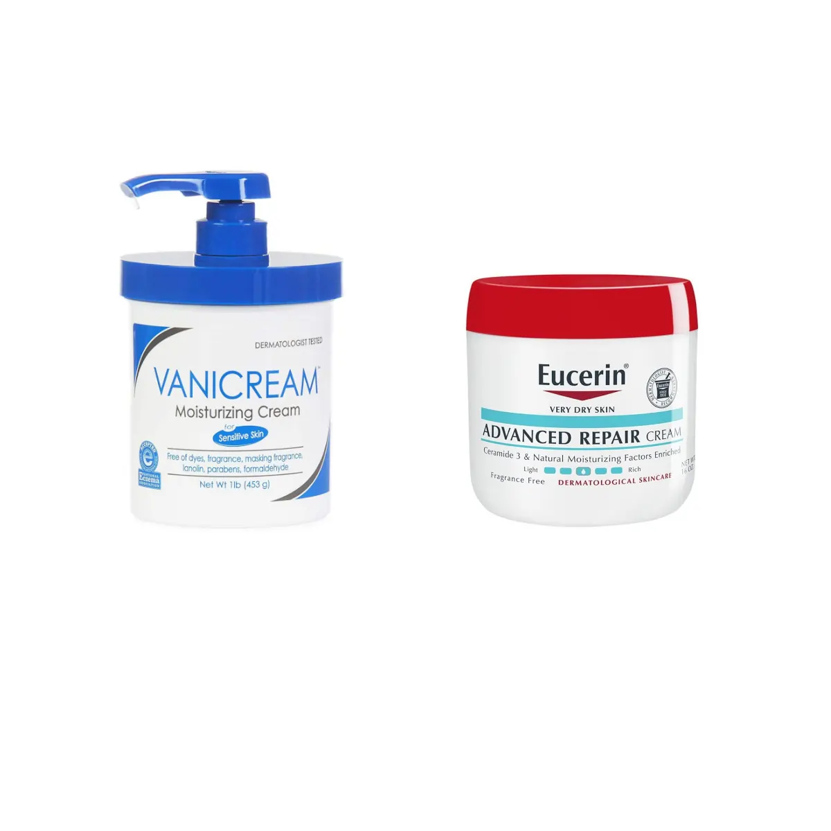 Vanicream vs. Eucerin